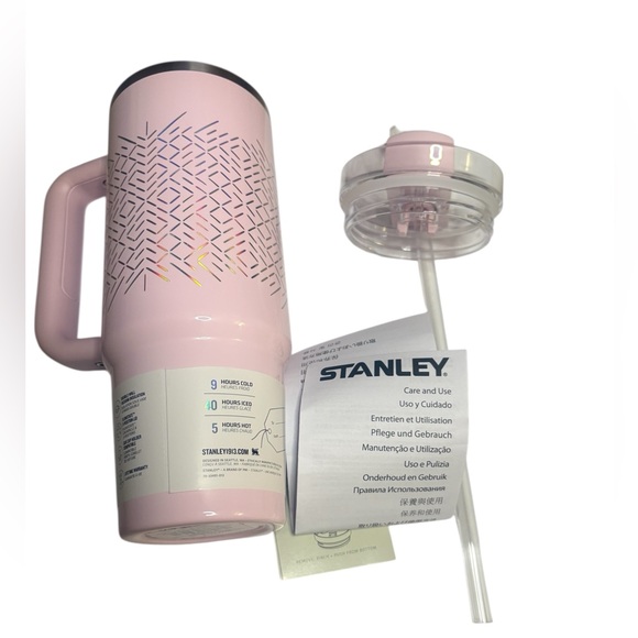 RARE Stanley Quencher H2.0 30 ozTumbler in limited edition "Icicle Gloss" pink - Picture 3 of 5
